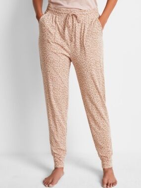 State of Day Printed Jogger Pajama Pants Soft Leopard